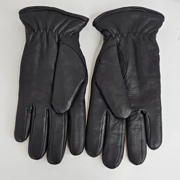 Windriver Faux Leather Gloves Thinsulate Winter Cozy Black Men's Size M - Picture 8 of 16